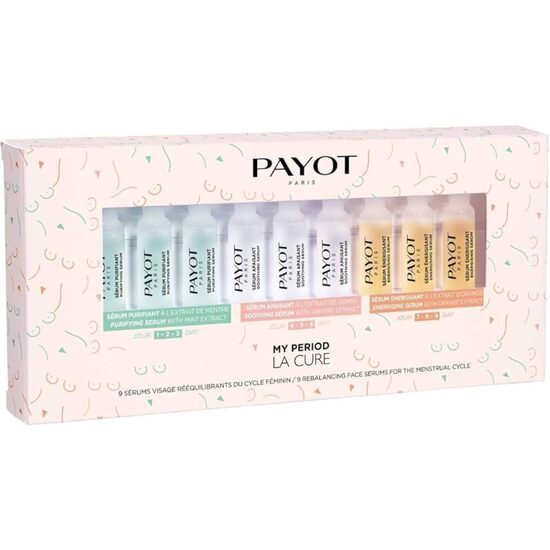 PAYOT My Period The Cure – pusiausvyrą atkuriantis veido serumas (4x10 ml)